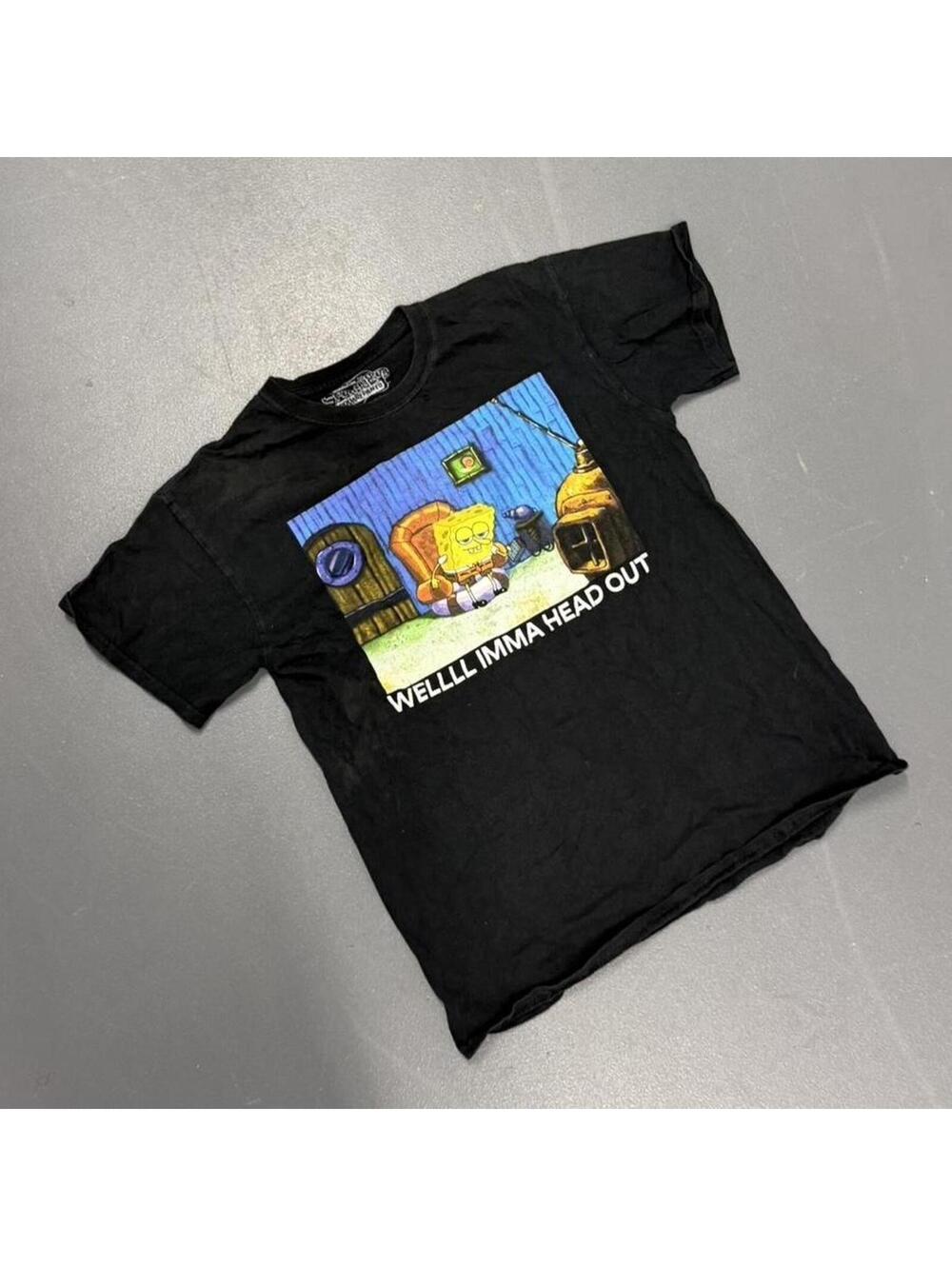 Nickelodeon Men's Black Tshirt